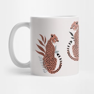 Wild Cheetahs Illustration - Winter Mug